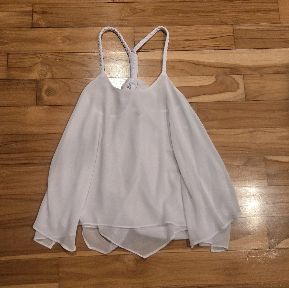 Elan Elegant White Women's Tank Top
